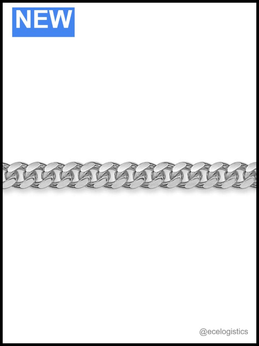 Cuban Chain Bracelet Sterling Silver Lobster Claw Clasp Unisex Gift